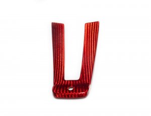 Alfa Romeo Giulia Steering Wheel Trim - Carbon Fiber - Lower Trim Set - Red Candy - QV Model